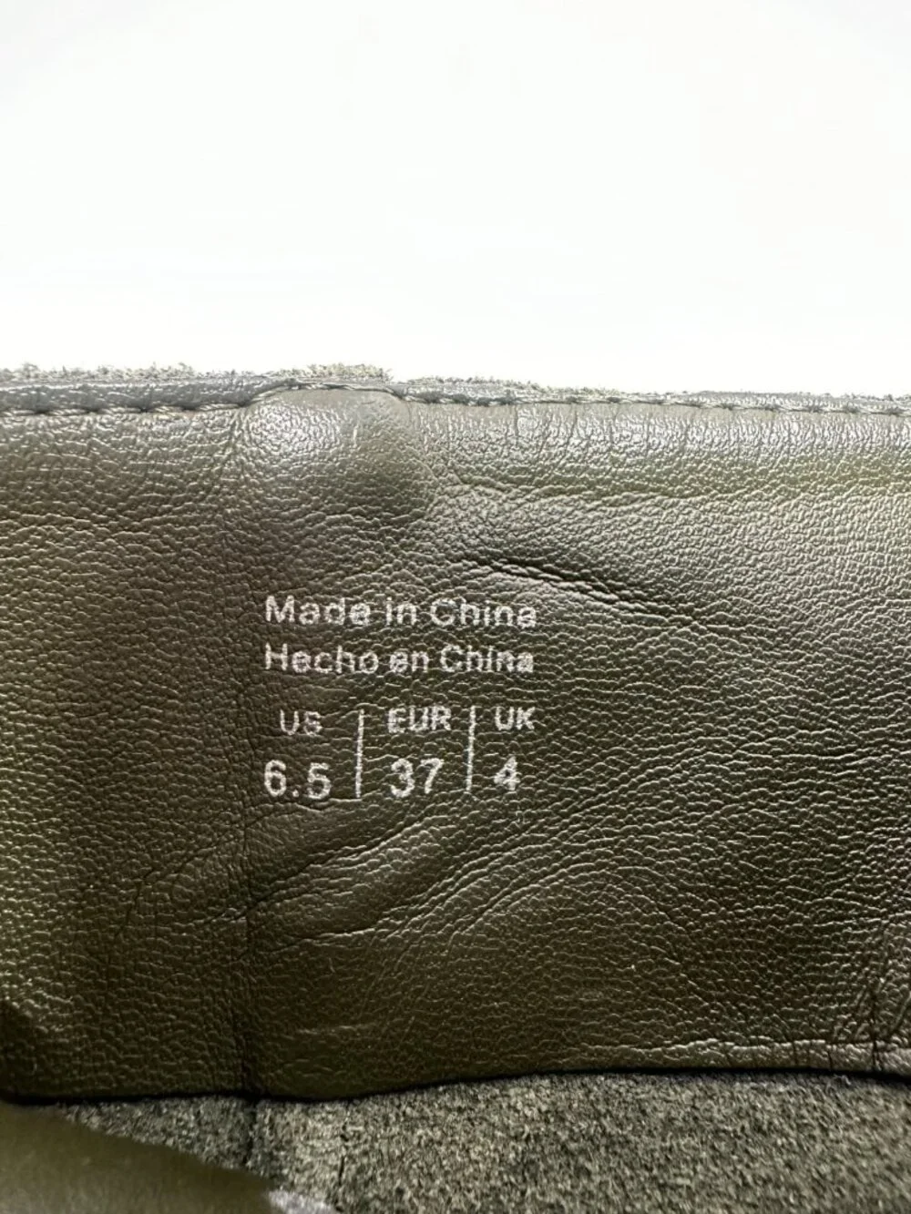 Aldo Women's 6.5 Green Khaki Over the Knee Heeled Boots Fall Autumn Career